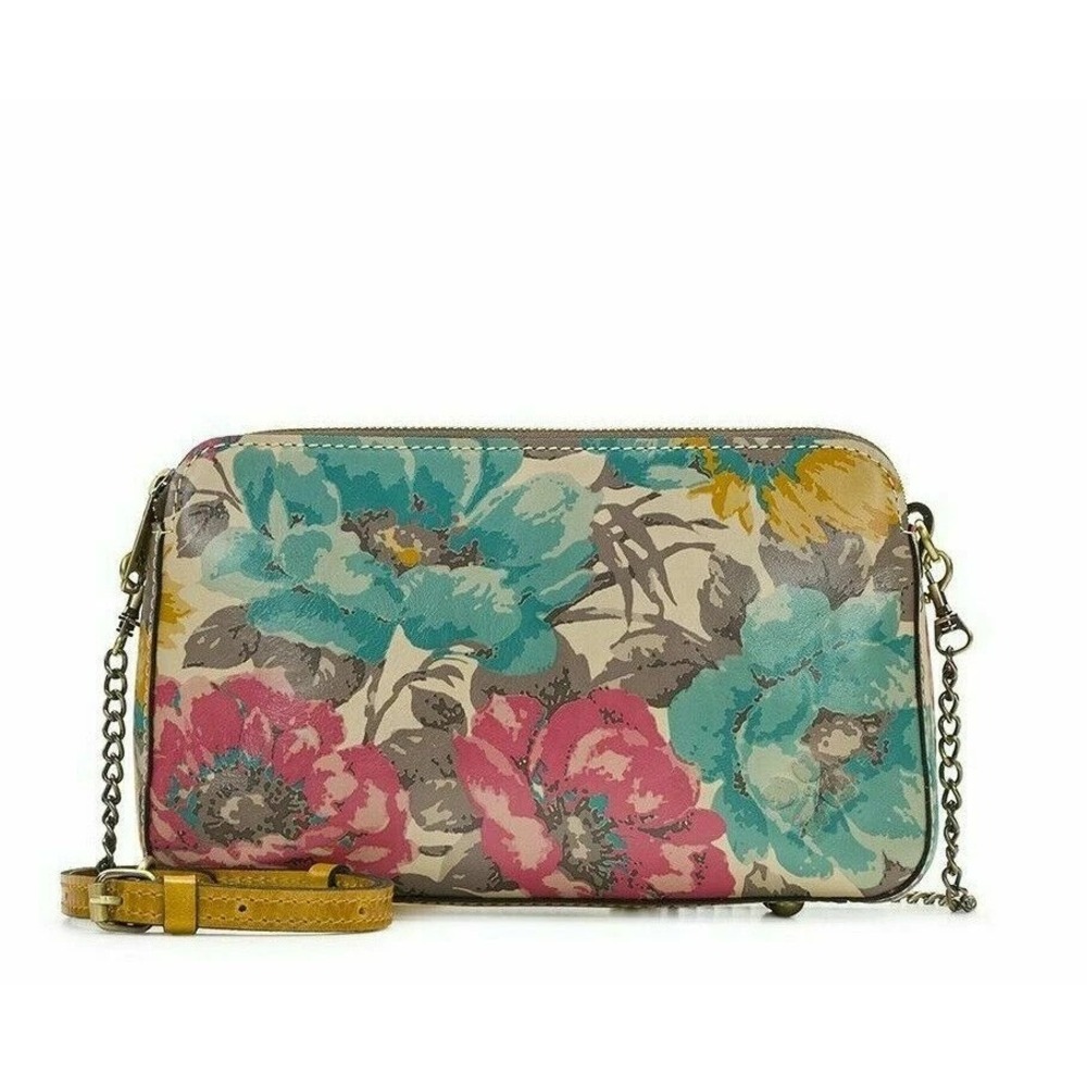 Patricia Nash‎ Chambery First Bloom Floral Crossbody Leather Bag PURSE Ret $199